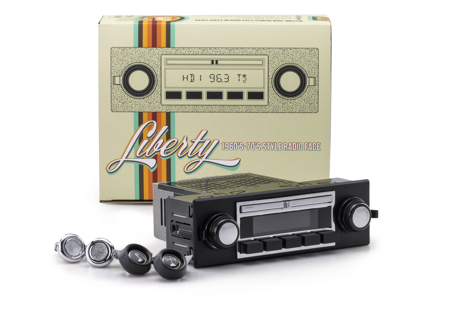 RetroSound Liberty Single DIN Radio for 1968-1978 Ford Ranchero