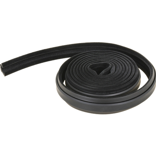 1963-67 Ford/Mercury; Rubber Glass Run Channel Weatherstrip; Flexible Flocked