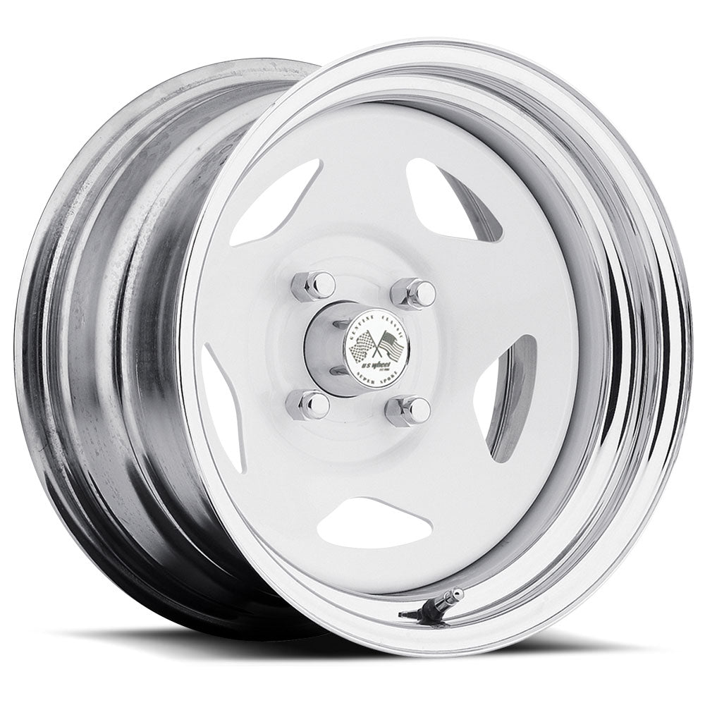 U.S. Wheel Star (Series 021) - White & Chrome
