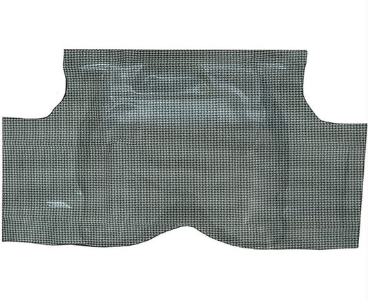 *1970-73 Pontiac Firebird; Trunk Mat - Black/Aqua Houndstooth
