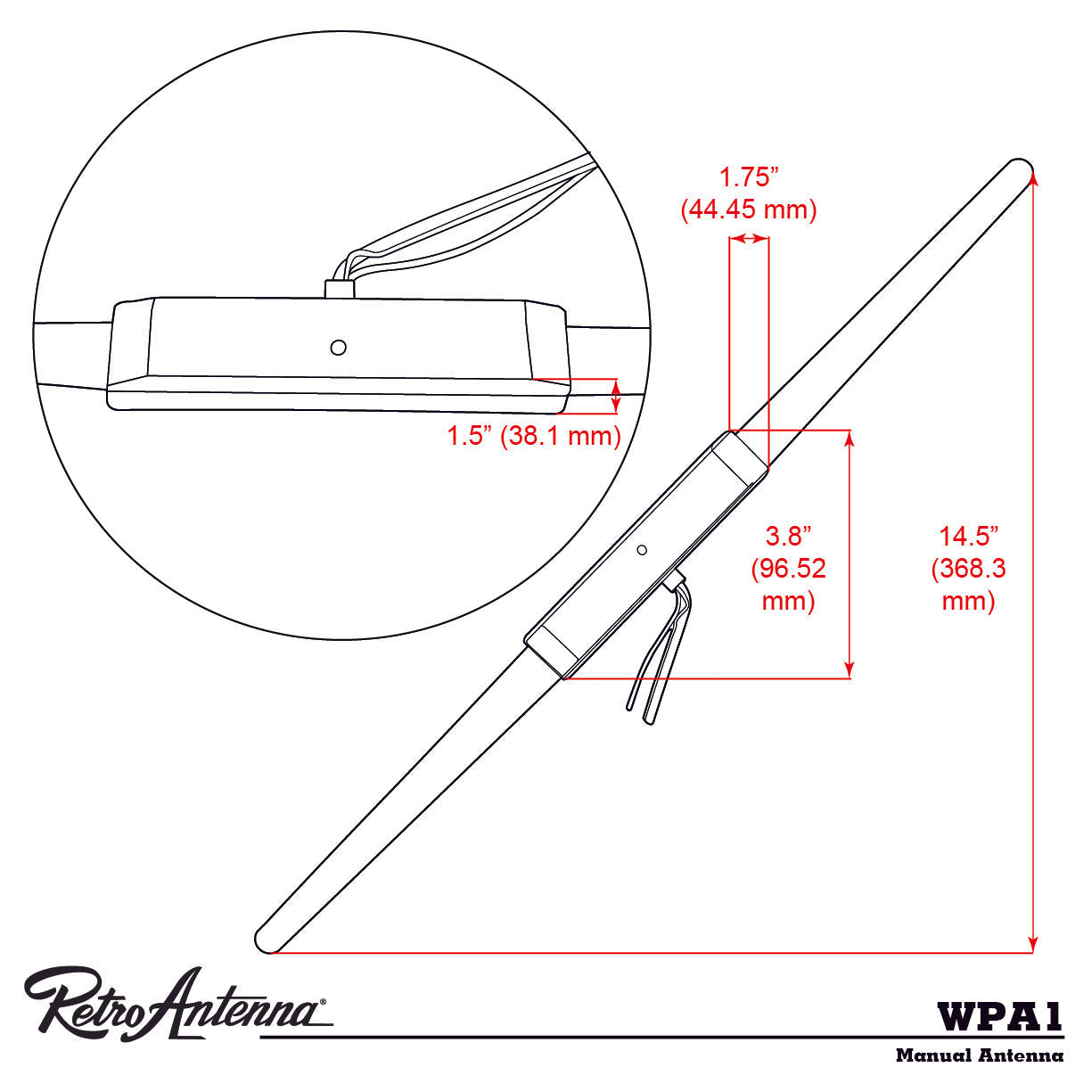 RetroSound Hide-Away Antennas