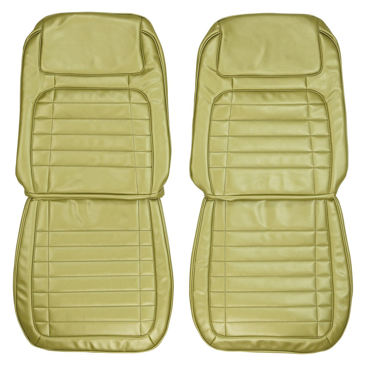 *1968 Chevrolet Camaro; Deluxe Front Bucket Seat Covers - Ivy Gold, Pair