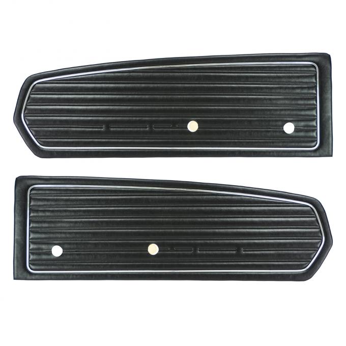 *1968 Ford Mustang; Standard Front Door Panels - Black