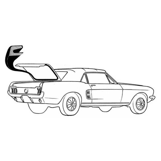 *1971-73 Ford Mustang Fastback; Trunk Seal