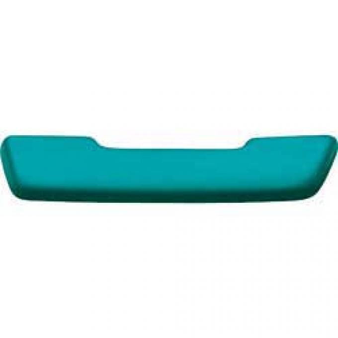 *1968-72 Buick, Chevrolet, Oldsmobile, Pontiac, Front Arm Rest Pad, Urethane Reproduction, 12" Length, RH, Turquoise