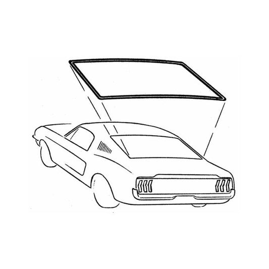 *1971-73 Ford Mustang Fastback; Rear Window Weatherstrip