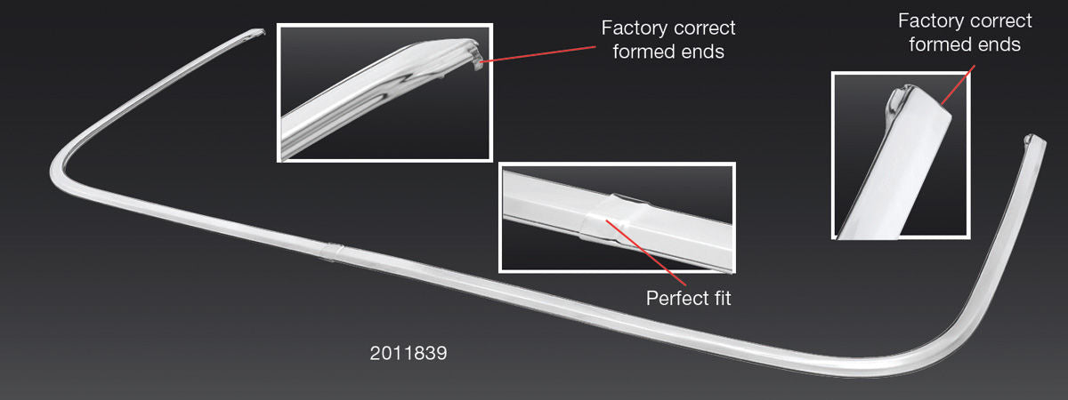 *1966-67 GM A-Body Convertible; Pinchweld Molding, Closed Ends