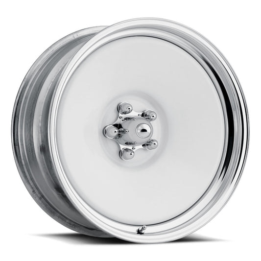 U.S. Wheel Rat Rod (Series 661) Extended Sizing - White & Chrome